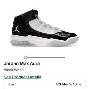 Jordan Max Aura size 10, brand new